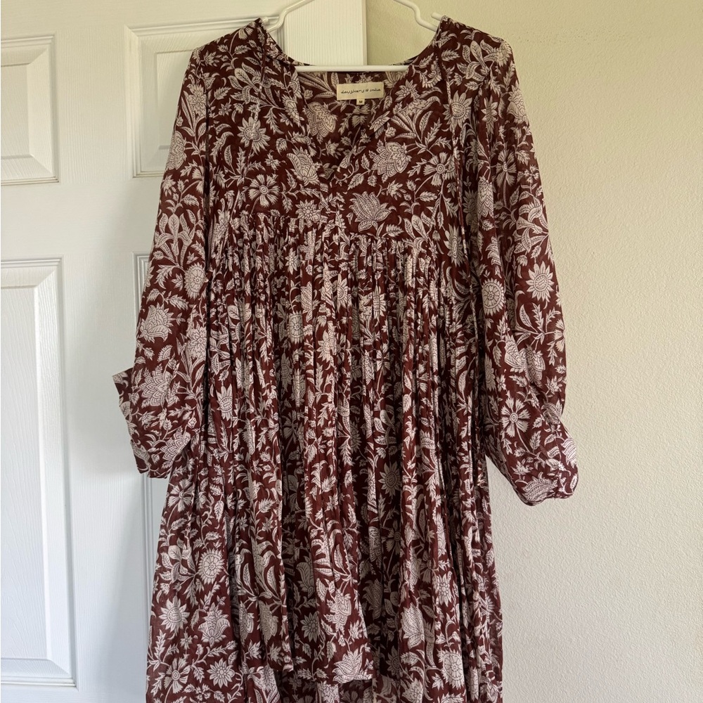 Daughters of India Maroon Mini Dress